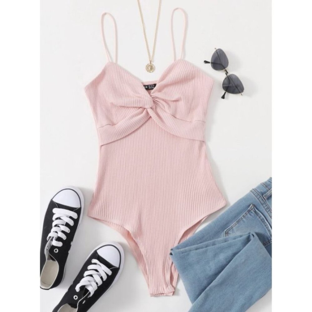 Baby Pink Bodysuit Spaghetti Strap